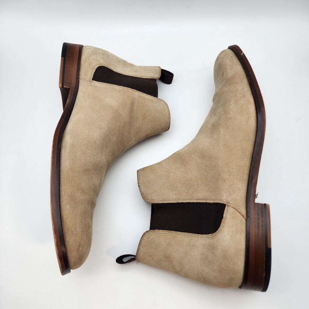 Aldo Mens Suede Chelsea Ankle Boots Size 12 Beige Professor Business Casual - Picture 10 of 10
